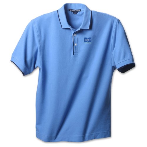 Devon & Jones Tipped Pique Polo - Men's - Closeout Main Image