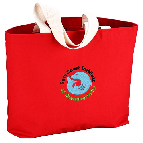 USA Made Bayside Jumbo Tote - Colors - Embroidered Main Image