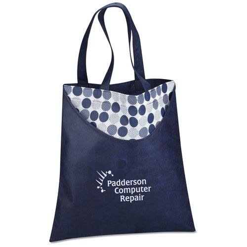 Designer Print Scoop Tote - Dots - 24 hr Main Image