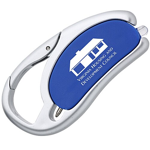 Carabiner with LED Light and Pen Main Image