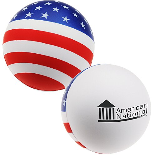 Patriotic Round Stress Reliever - 24 hr Main Image