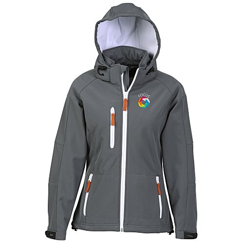Tulsa Hooded Bonded Soft Shell Jacket - Ladies' Main Image