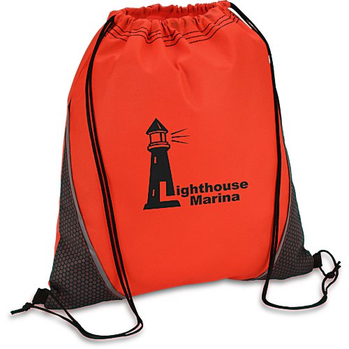 Hexagon Print Drawstring Sportpack Main Image