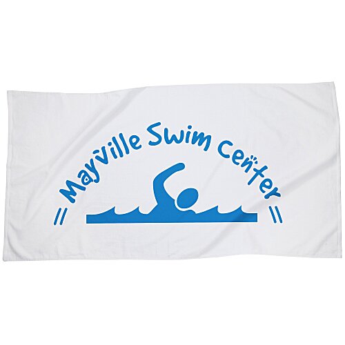 Surf's Up Beach Towel - White Main Image