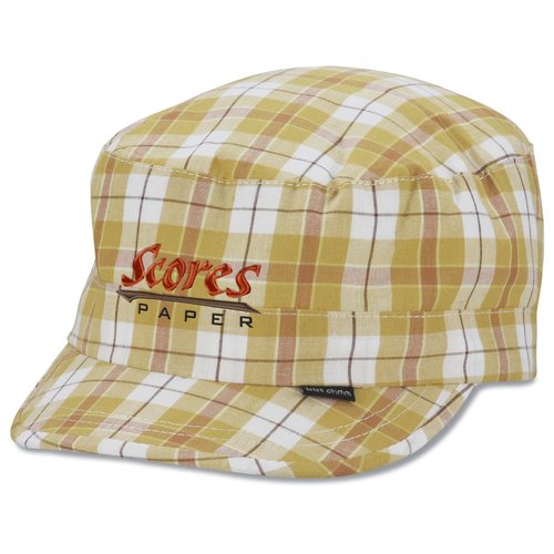 Peter Grimm Cadet Cap - Yellow Plaid - Closeout Main Image