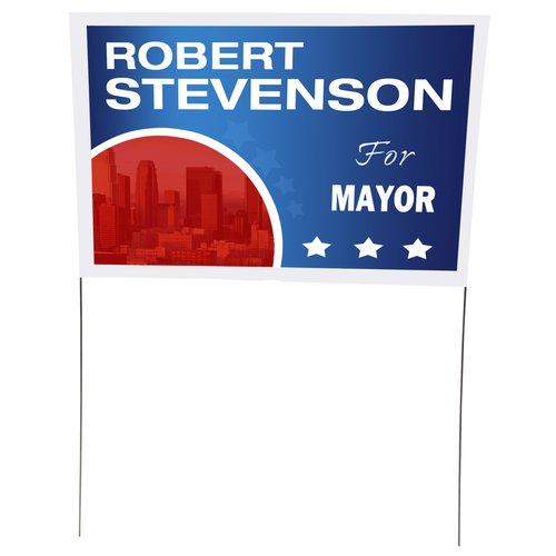 Plastic Sheeting Yard Sign - 16" x 24" Main Image
