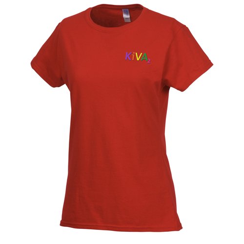 Gildan Softstyle T-Shirt - Ladies' - Embroidered - Colors Main Image