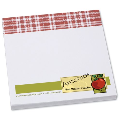 Bic Sticky Note - Designer - 3x3 - Plaid - 50 Sheet Main Image