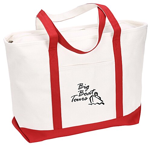 Large Heavyweight Cotton Canvas Tote Main Image