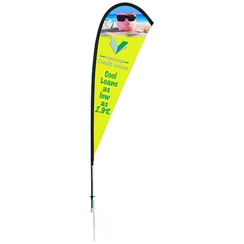 Outdoor Sail Sign - 8' - One Sided Main Image