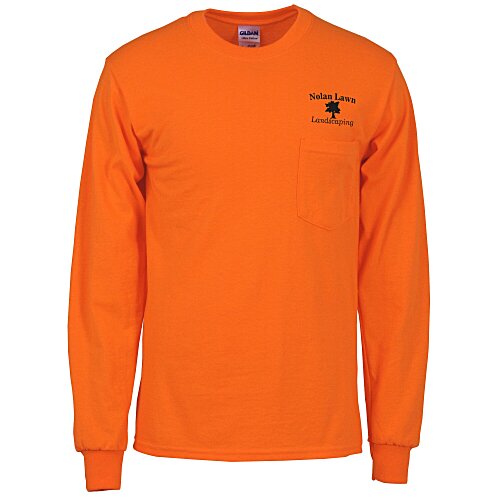 Gildan 6-ounce Ultra Cotton LS Pocket T-Shirt - Colors - Screen Main Image
