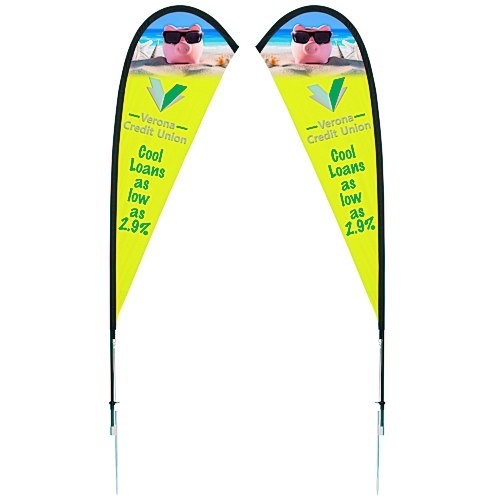 Outdoor Sail Sign - 8' - Two Sided Main Image