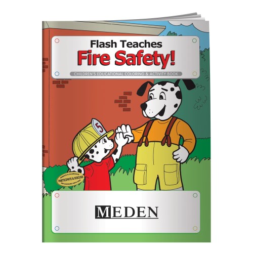 Flash Teaches Fire Safety Coloring Book - Overstock Main Image