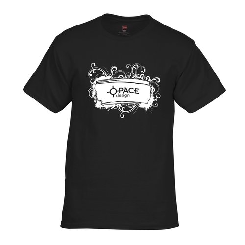Hanes Tagless T-Shirt - Screen - Colors - Brushstroke Design Main Image