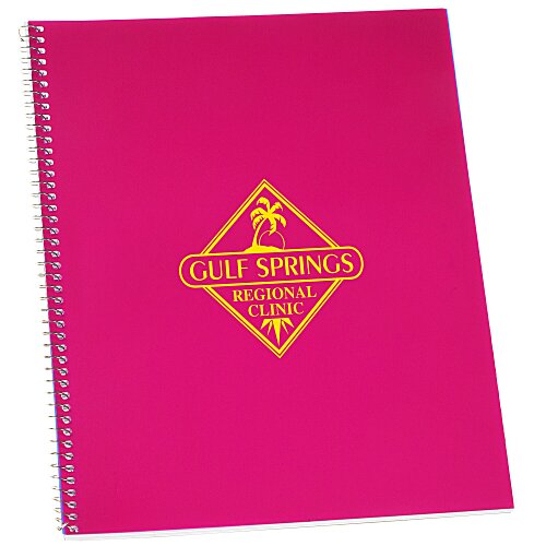 Poly Cover Notebook - 10 7/8 x 8 3/16 - Wide Rule - Translucent Main Image