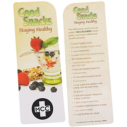 Just the Facts Bookmark - Good Snacks - 24 hr Main Image