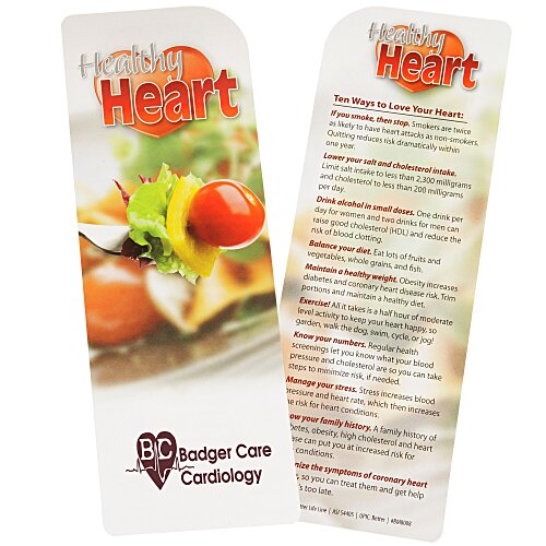 Just the Facts Bookmark - Healthy Heart - 24 hr Main Image