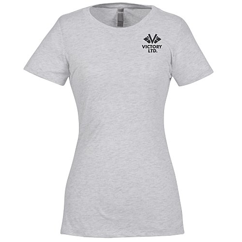 Next Level Tri-Blend Crew T-Shirt - Ladies' - White Main Image