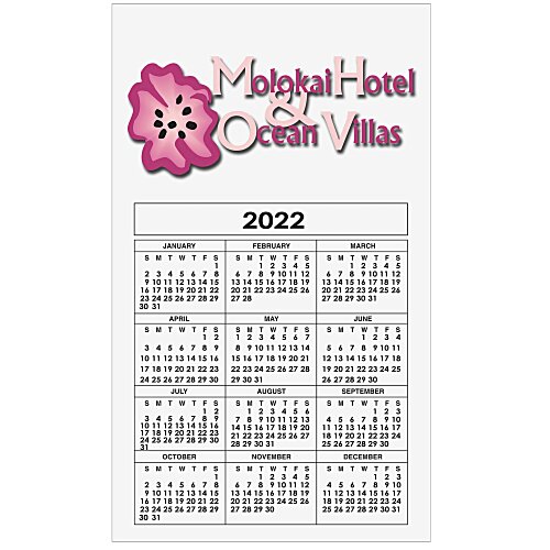 Calendar Magnet - Medium - White - 24 hr Main Image