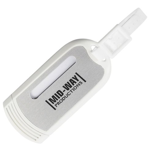 Luggage Tag w/Silver Plate - Closeout Main Image