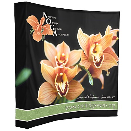 Splash Curved Floor Display - 7' - Wrap Graphics Main Image