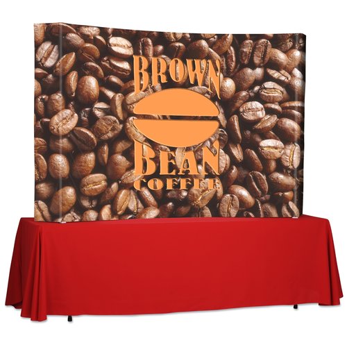 Splash Curved Tabletop Display - 7' - Wrap Graphics Main Image