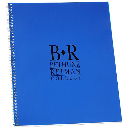 Poly Cover Notebook - 10 7/8 x 8 3/16 - Narrow Rule - Translucent Main Image