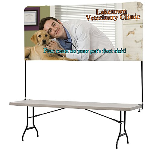 Tabletop Banner System with Back Wall - 8 feet Main Image