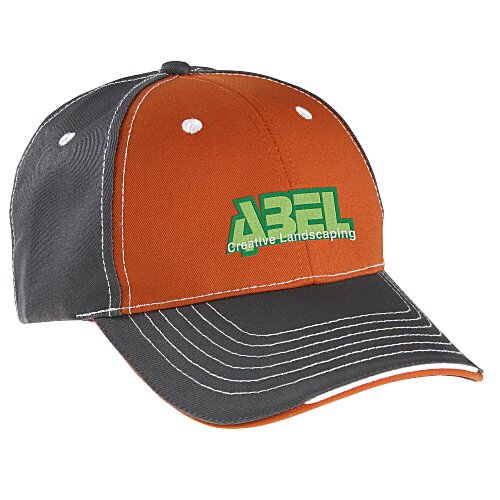 Tri-Color Contrast Stitch Cap Main Image