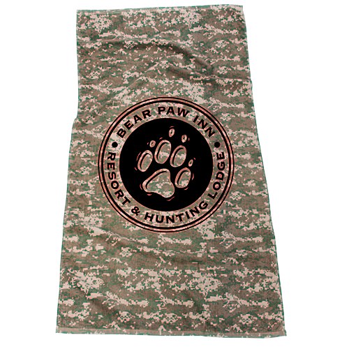 Camo Beach Towel Main Image