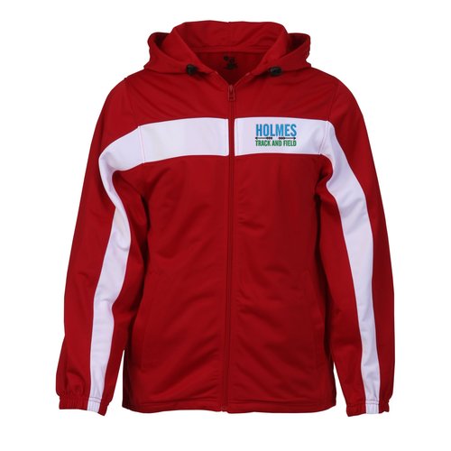 Badger Sport Brushed Tricot Hooded Jacket - Men's Main Image