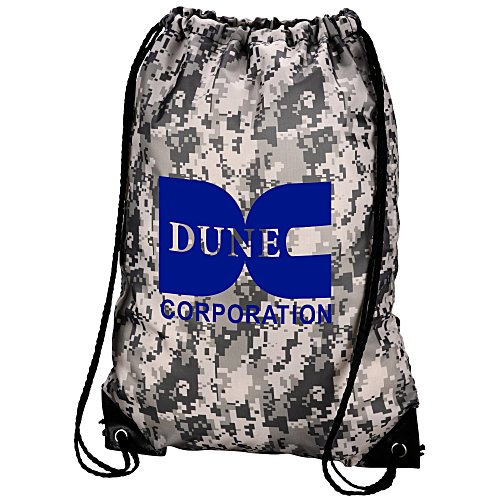 Drawstring Sportpack - 18" x 14" - Digital Camo - 24 hr Main Image