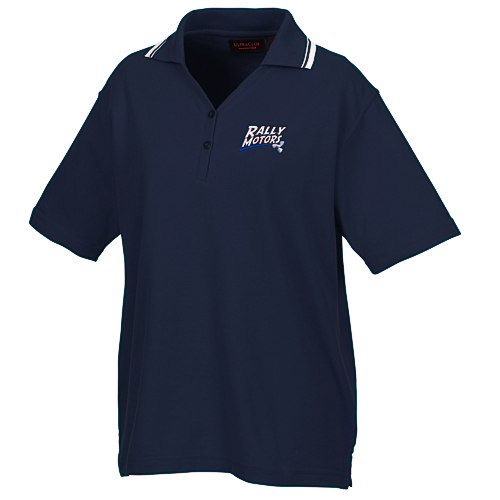 Whisper Easy-Care Pique Polo with Tipping - Ladies' Main Image