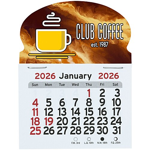 Peel-N-Stick Calendar - Oval Main Image
