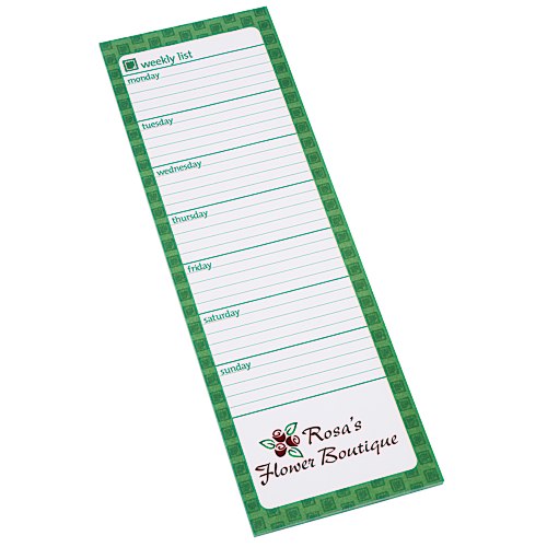 Souvenir Magnetic Manager Notepad - Weekly - 25 Sheet Main Image