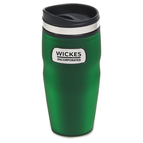 Plastic Indent Medallion Tumbler - 16 oz. - Closeout Main Image