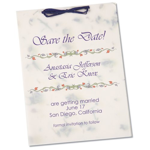 Seeded Invitation/Program - 7" x 5" - Chili Pepper Main Image