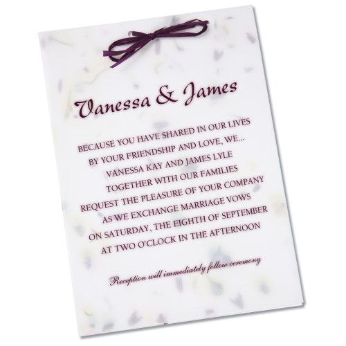 Seeded Invitation/Program - 7" x 5" - Cosmos Main Image