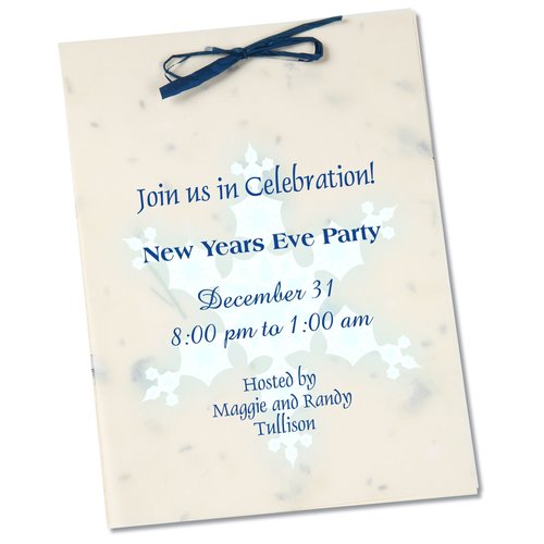 Seeded Invitation/Program - 7" x 5" - Dill Main Image