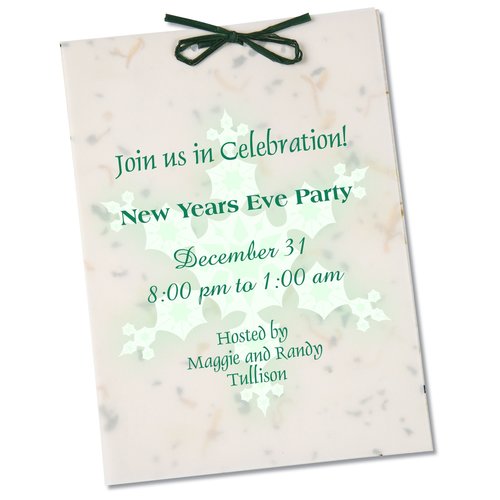 Seeded Invitation/Program - 7" x 5" - Parsley Main Image