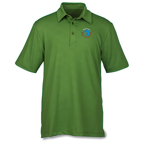 Maze Stretch Embossed Print Polo - Men's Main Image
