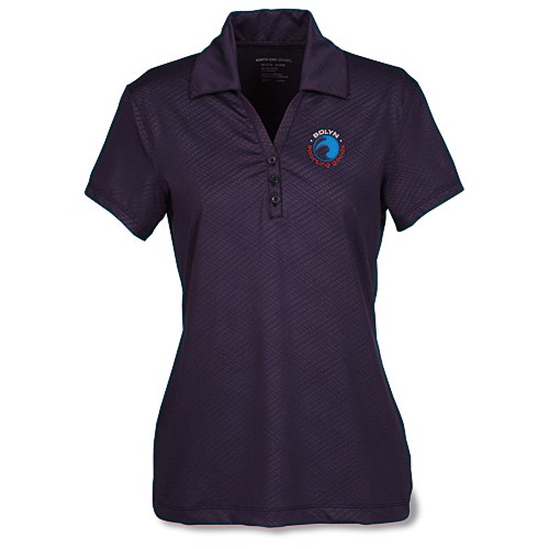 Maze Stretch Embossed Print Polo - Ladies' Main Image