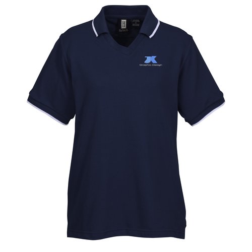 Gwinnett Tipped Pique Polo - Ladies' Main Image