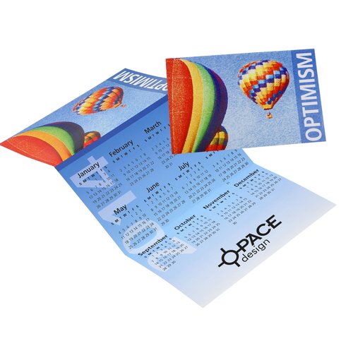 Z-Fold Calendar - Motivational-Optimism Main Image