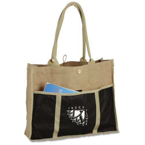 Jute Evolution Tote - Closeout Main Image