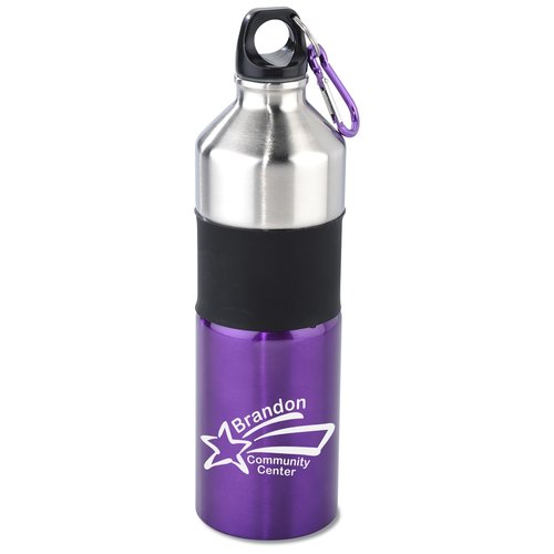 Two-Tone Stainless Steel Sport Bottle - 25 oz. - Closeout Main Image