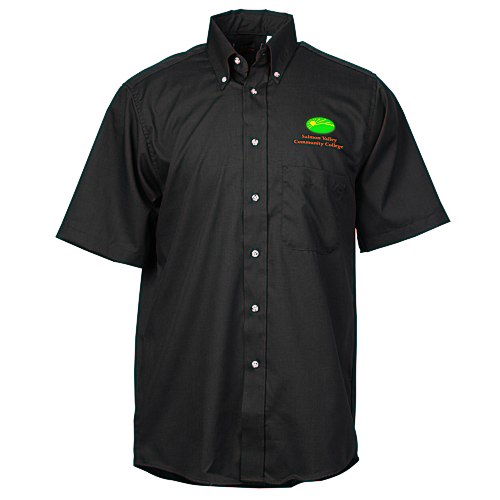 Soil Release Button Down SS Poplin Shirt - Men's - 24 hr Main Image