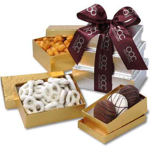 Elegant Swirl Chocolate Sweets Tower Main Image