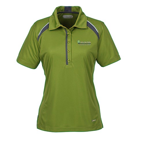 Quinn Colorblock Textured Polo - Ladies' Main Image