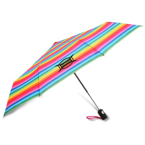 totes Auto Open/Close Umbrella - Stripes - 24 hr Main Image